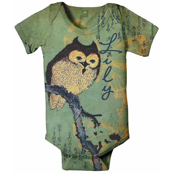 Owl Baby Bodysuit. Personalized Infant Shirt by SimplySublimeBaby