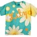 Girls Aqua Daisy T-Shirt, Personalized Childrens Clothing, Shirt