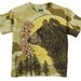 Boy's Bear Shirt, Personalized Woodsy Camoflauge T-Shirt, Clothing