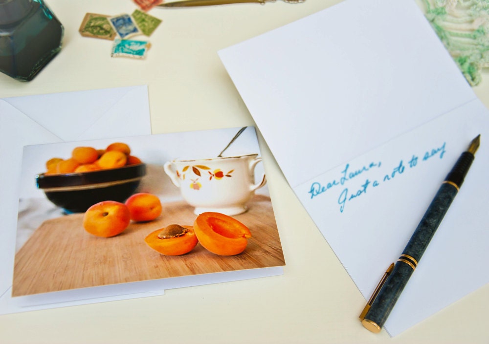 Blank Photo Card - Apricots From the Market