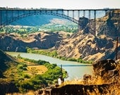 Photo Greeting Card - Perrine Bridge Twin Falls Idaho