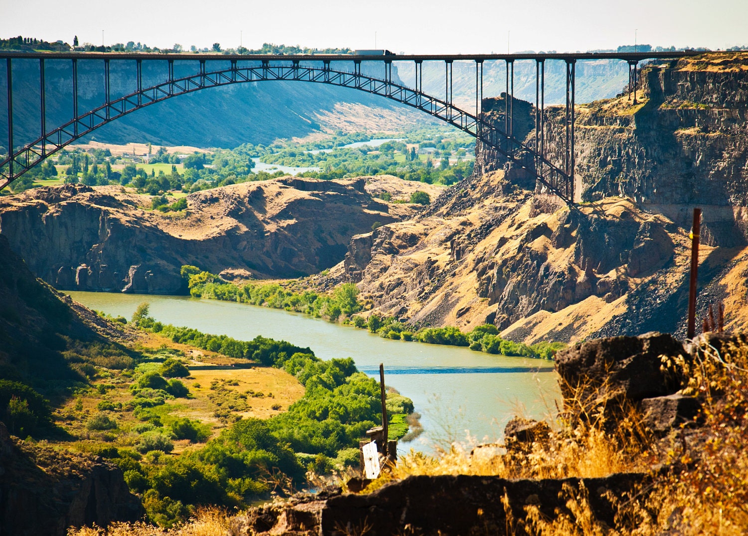 Photo Greeting Card - Perrine Bridge Twin Falls Idaho