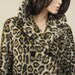 Magnificent 60s Leopard Fur Cheetah Faux Coat Belted Wide Collar Safari La France Fairmoor M Medium L Large XL Extra 1960s
