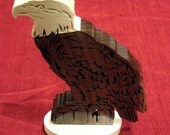 Bald Eagle Standing Wooden Eagle Fathers Day Birthday Gift