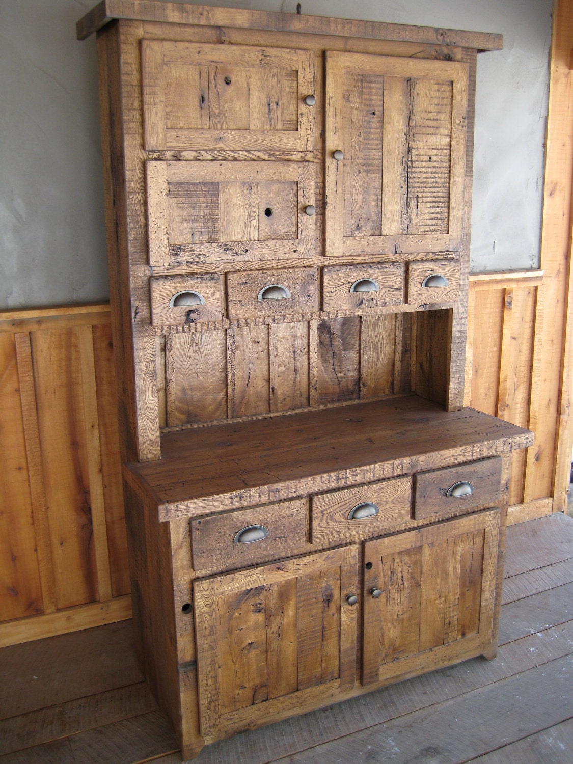 Reclaimed Chestnut Step Back Cupboard