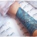 Soft Leather Bracer, Spider Web Design Inspired By Drizzt Do'Urden Tales