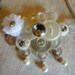 Pearls and Lace Button Necklace Button Jewelry Vintage Buttons Pearls Repurposed Buttons T824