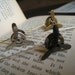 Steampunk Unisex Working Spinning Propeller Stick Pin / Lapel Pin, to Adorn Hats, Boutonniere, or Bags, in Silver, Gunmetal, and Brass