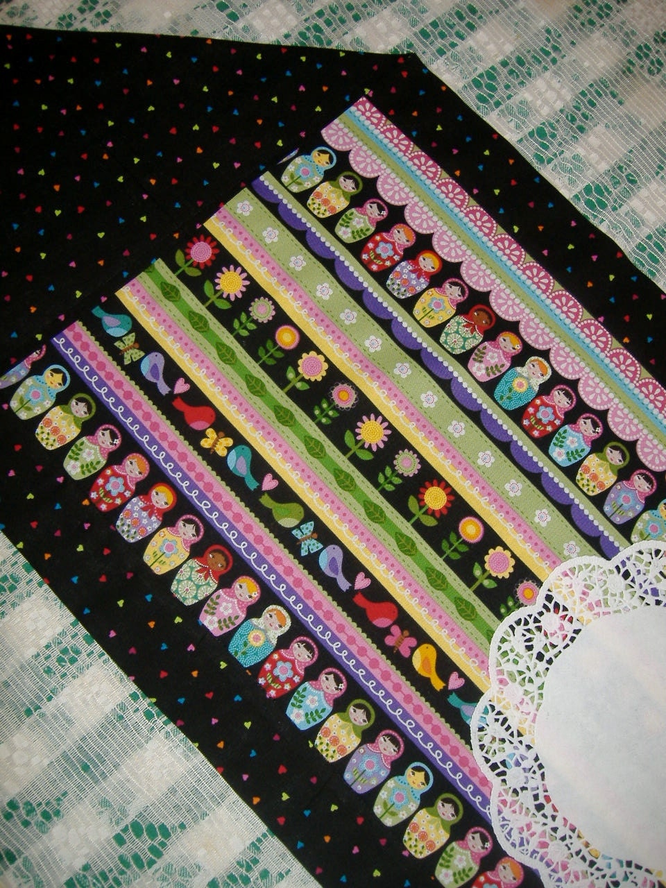 Table Runner Matryoshka Russian Nesting Dolls """SALE"""
