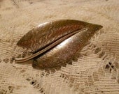 Vintage Sterling Silver Leaf Brooch by Beau