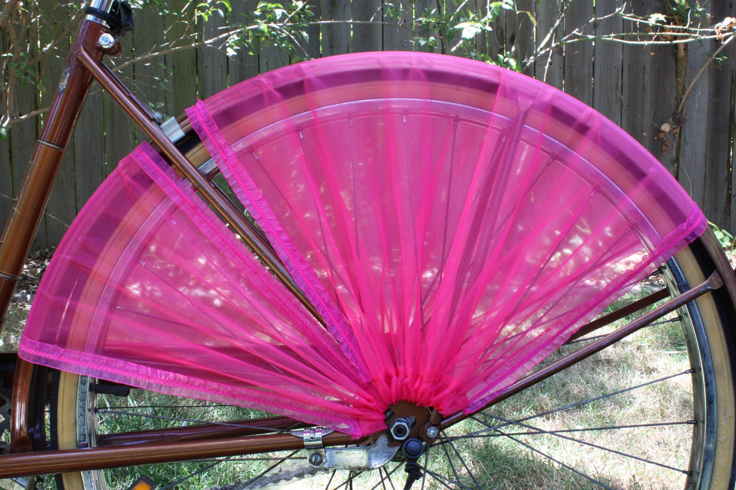 Bicycle skirt guard:  Lily The Pink