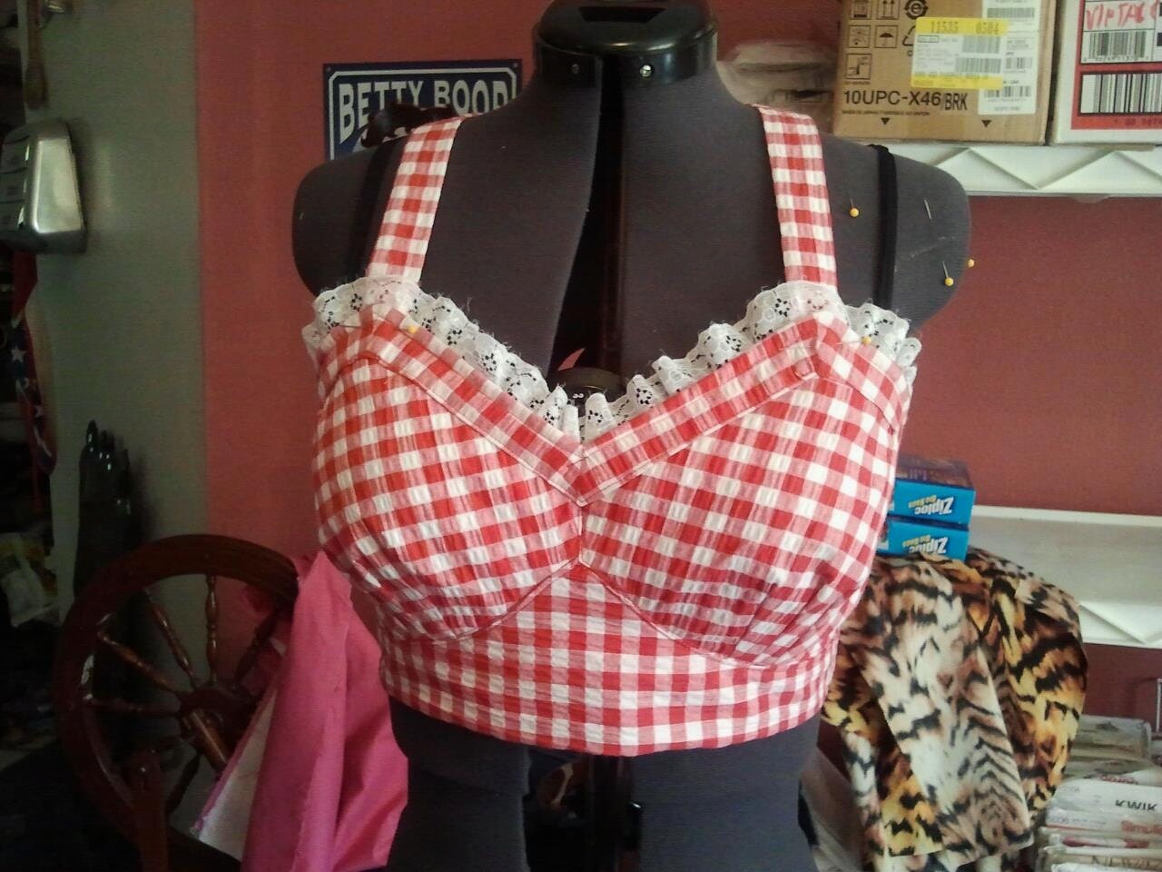 Rockabilly Pinup Custom made 40s/50s Halter Top