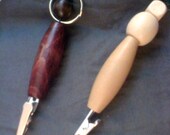 Clips - wood beads - alligator mouth - roachclip - roach clip