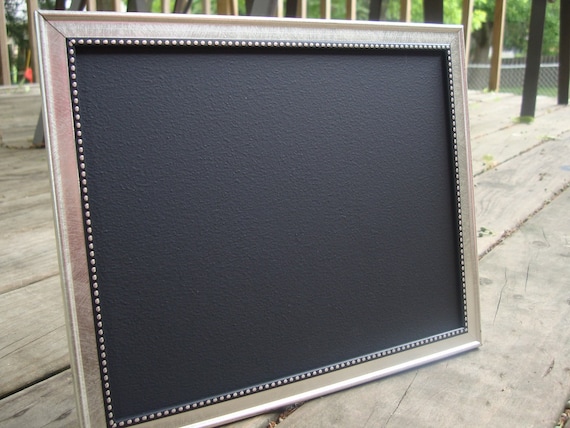 rustic silver chalkboard - photo prop - wedding