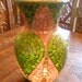 Byzantine glass mosaic vase, pink , green and 24k gold venetian glass, romantic lighting tea light holder