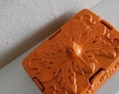 Mid Century Orange Trinket Box