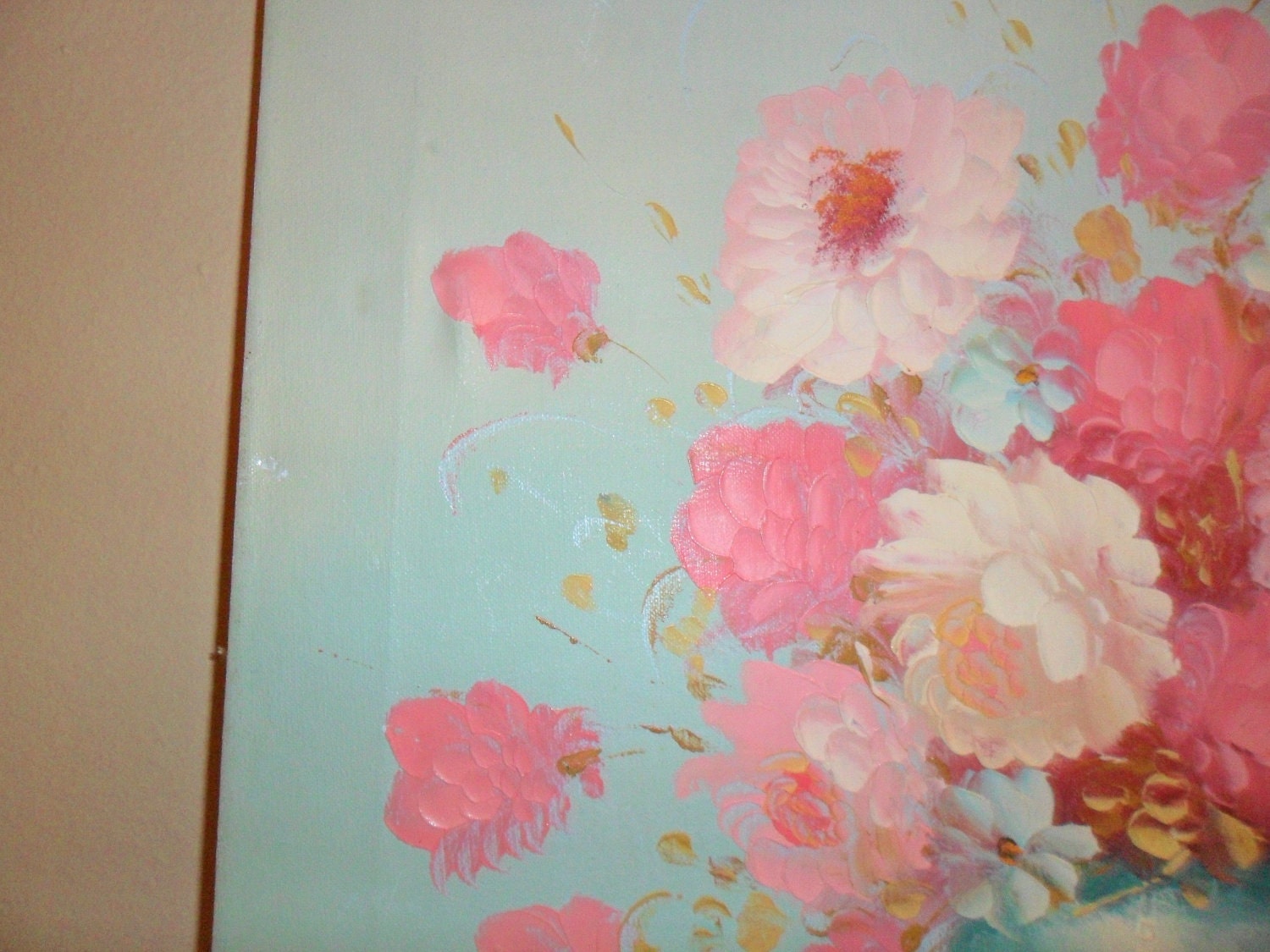Pretty In Pink - Flowers in Vase Oil Painting on Canvas