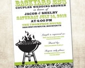 BBQ Wedding Shower Invitation, Couples Shower Invitation (PRINTABLE FILE)