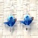 Blue Bird and Evil Eye Glass Earring