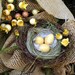 Deco Mesh BURLAP WREATH with Moss and Burlap Bow