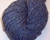 Handspun Yarn.1 Skein Handspun 3 ply wool yarn Medium Blue 112 yards