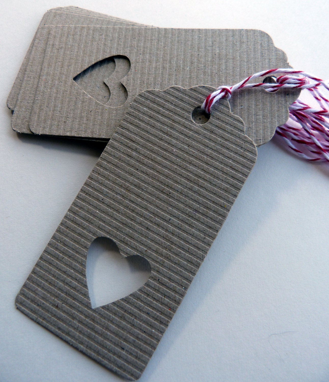 Set of 10 Heart Shaped Gift Tags