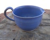 Hand thrown stoneware batter bowl.