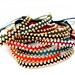 1 colorful beaded Arm Party bracelet mixed colors 14kt gold filled