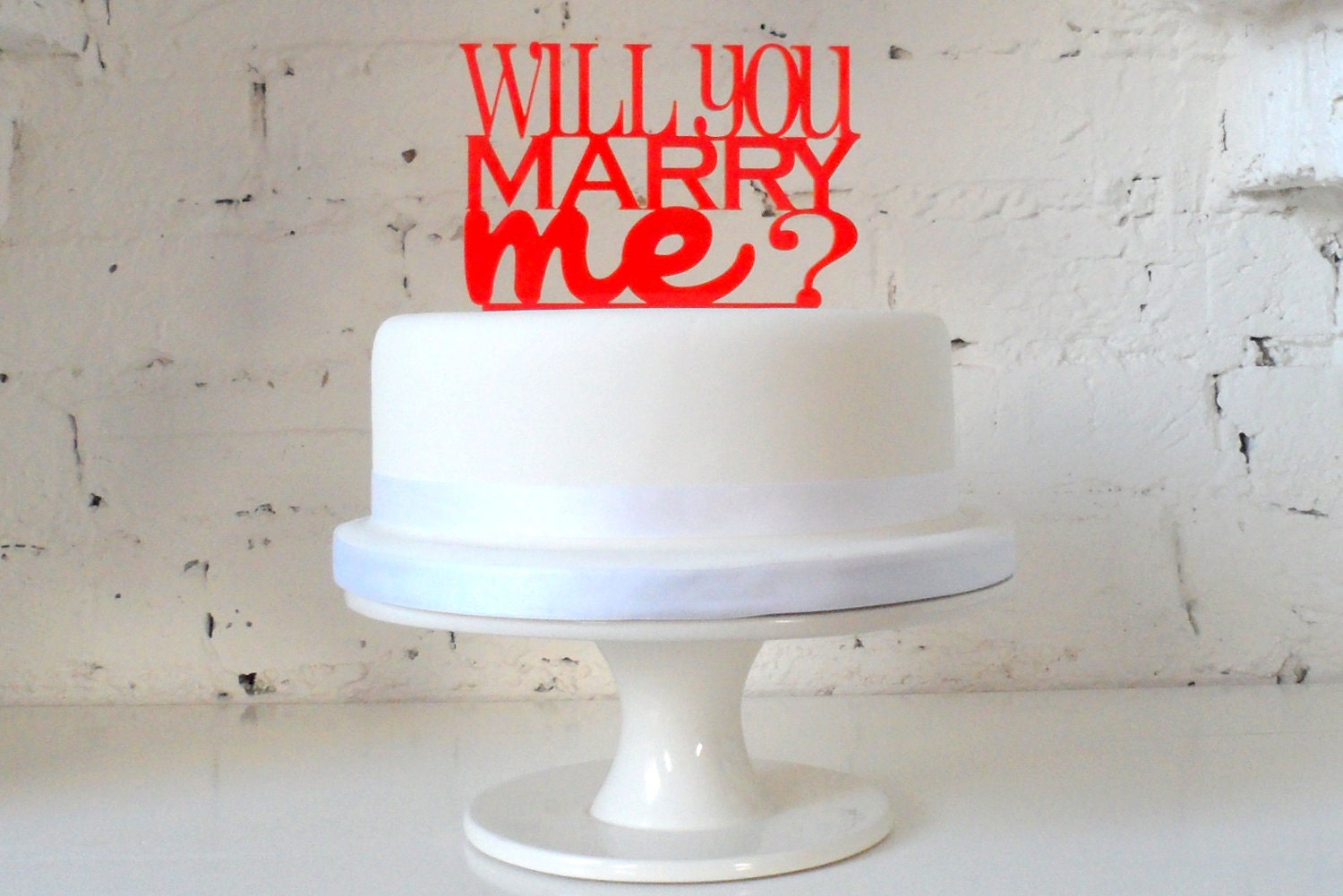 Will You Marry Me Cake Cake Topper