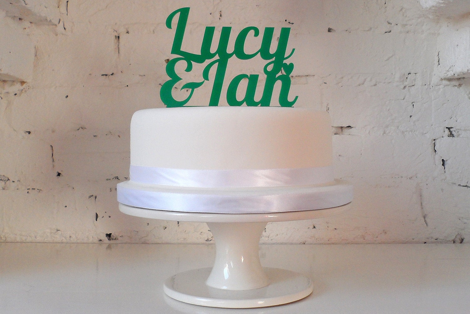 Personalised Name Wedding Cake Custom Made Cake Topper