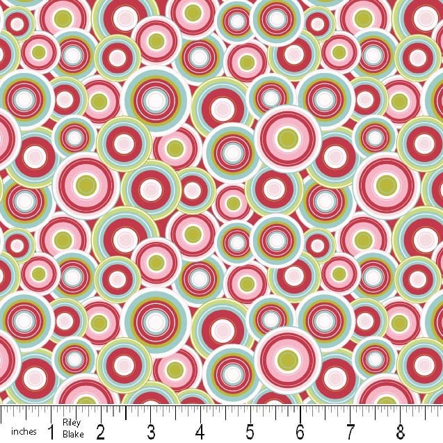 Love Birds by Deena Rutter for Riley Blake, Swirls Cranberry, SKU C7091, 1 yd
