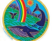 Rare Vintage Illuminations Whale in the Ocean Sticker 1981