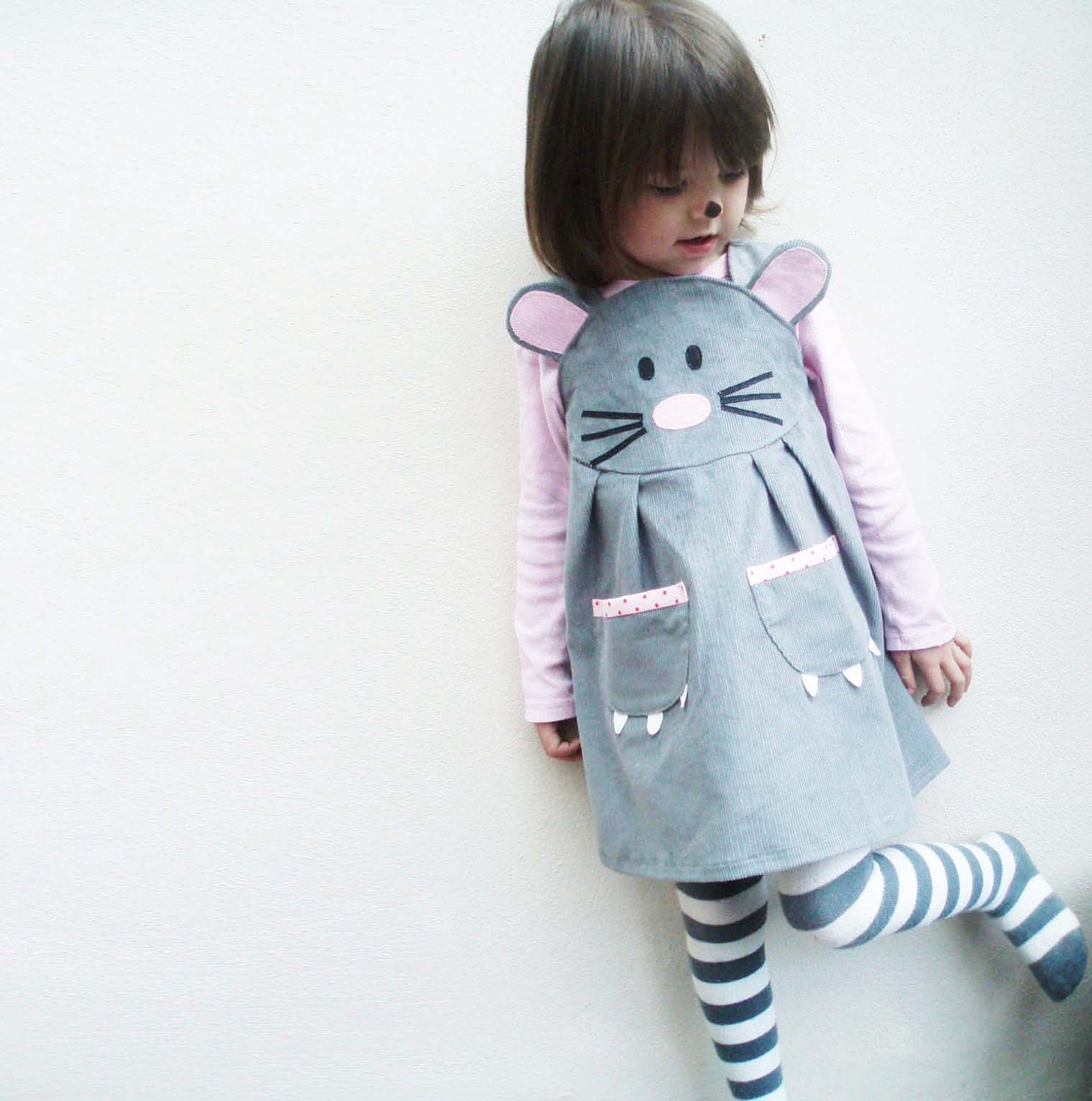 Mouse girls Halloween dress - wildthingsdresses