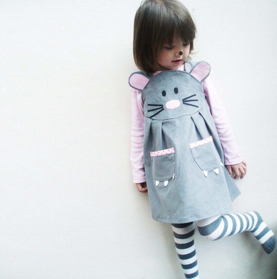 girls dress - baby mouse