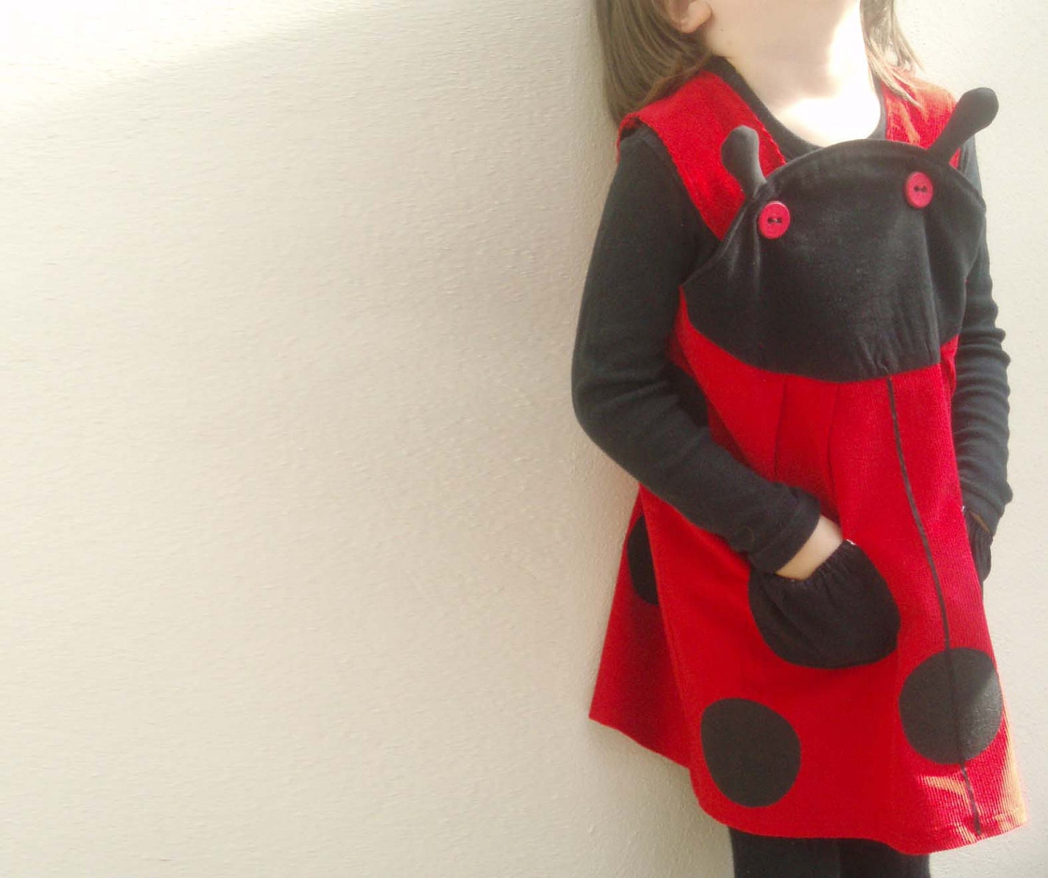 GIRLS DRESS -LADYBIRD-red & black play dress- Sizes 6m-1t-2t-3t-4t-5t-6t British team Etsy