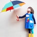 KITE & silver cloud- Little girls dress -Windy Day- blue corduroy age 6M to 6T-Wild Things Dresses