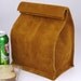 Leather Lunch Bag - light brown - It's fun, it's leather, it's a great conversation starter.