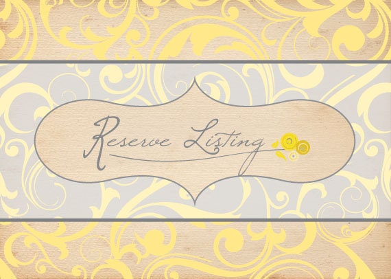 Reserved Listing for Kristan