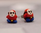 Shy Guy Earrings Mario