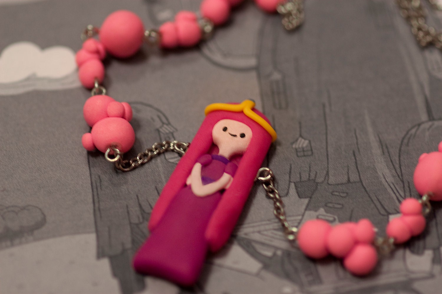 Adventure Time Princess Bubble Gum Bubble Necklace
