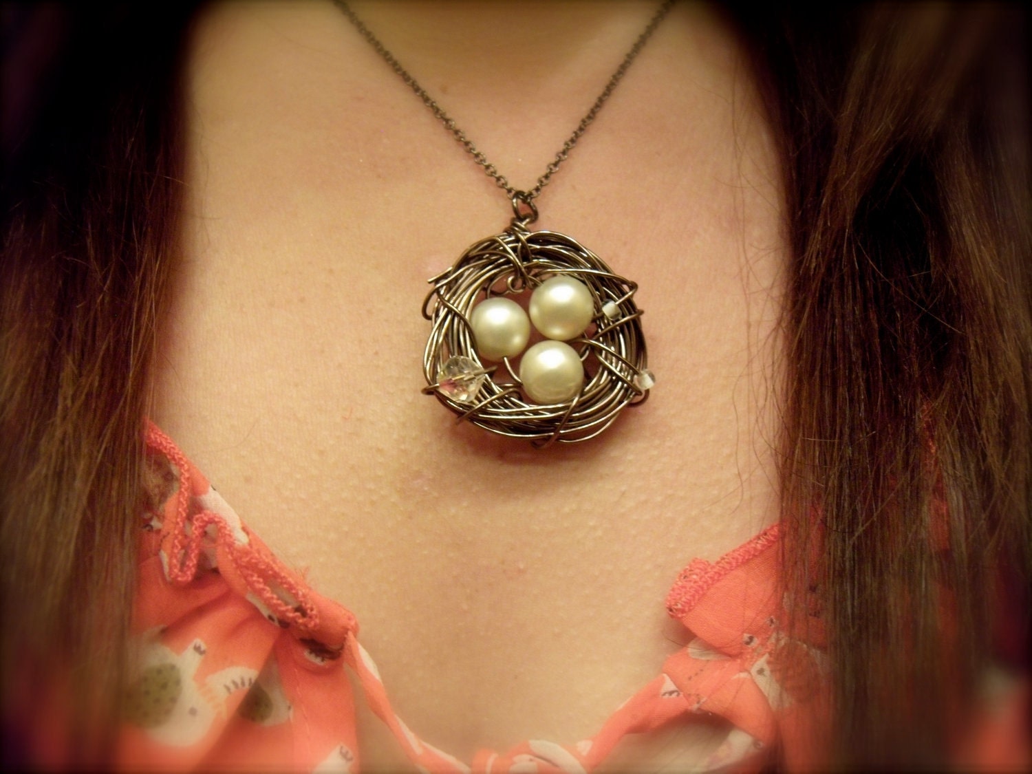 Magpie Nest Necklace - Aluminum Wire