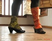Tall Spats Waterproof victorian steampunk one size spat brocade damask