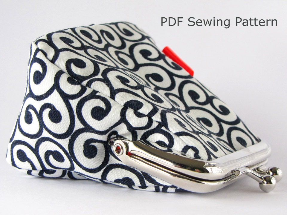 PDF Sewing Pattern Frame Coin Purse without instructions by Lepena