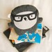 Bambak, book lover wearing geek glasses