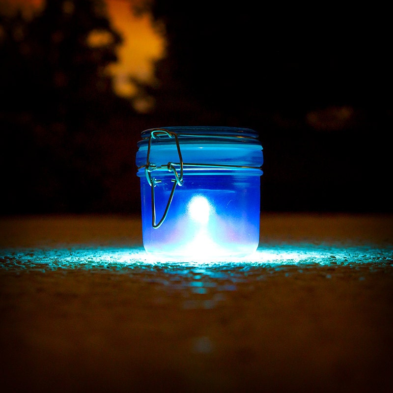 Solar Lights - BLUE. Solar light for wedding, night light, beach, garden, patio, outdoor