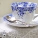 Vintage Tea Cup and Saucer by Shelley Dainty Blue Pattern