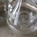 Reserved for Hannah - Vintage Etched Glass Decanter with Monogram - "R"