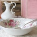 Vintage Bavarian/German Style Rose, Pink & Gold Vegetable Serving Bowl