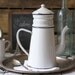 Vintage French Enamelware Coffeepot (Biggin) - circa 1930's