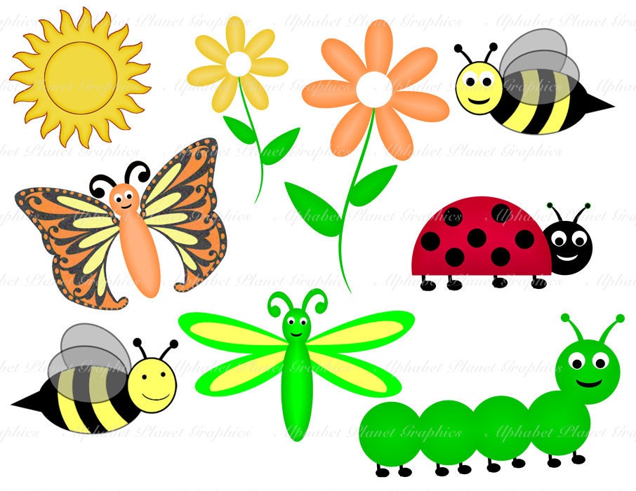 spring insects clipart - photo #1
